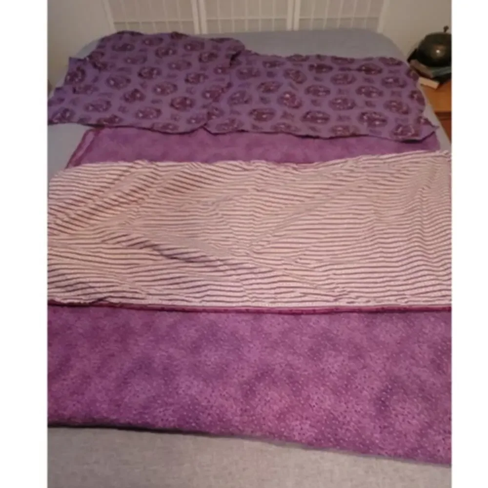 Vintage Floral Patchwork Quilt Set Bedspread 2 Pillow Shams Body Pillow Cover